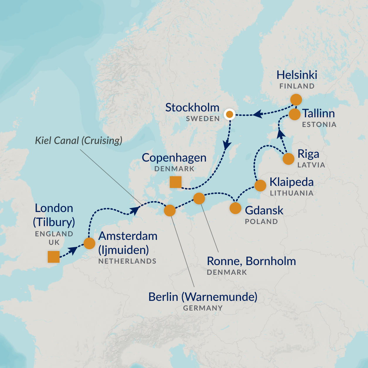 cruise map